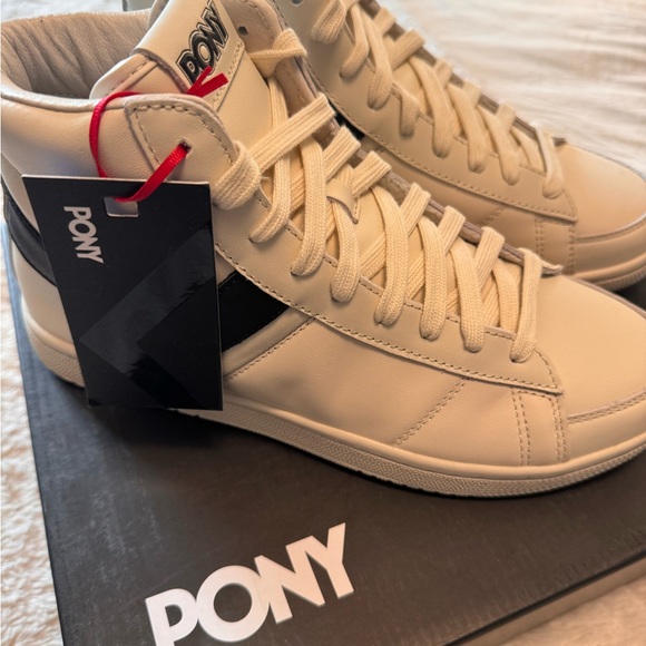 Pony Other - PONY Men's White and Black High-Top Sneakers